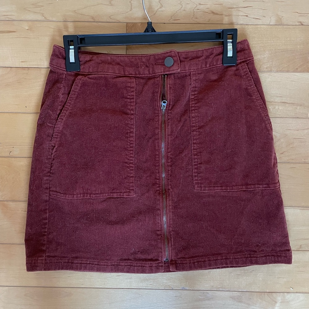 Corduroy Mini Skirt